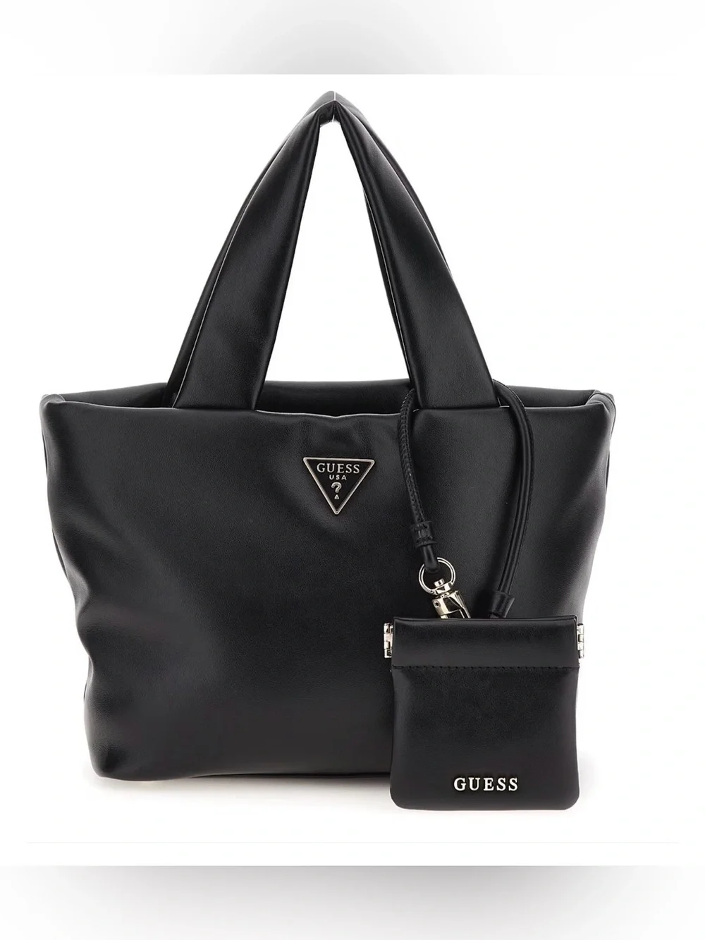 Guess Sunetra Shoulder Bag. Black/Gold.